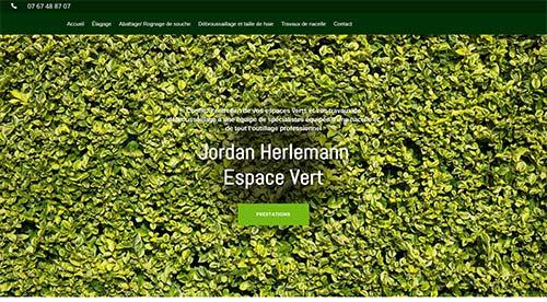créarion site internet par nnw  jh espace vert