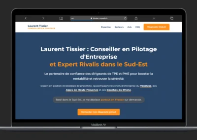 Création site internet sud France Laurent Tissier